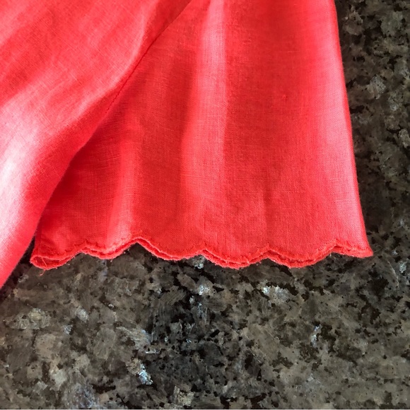 J CREW Factory Pink/Coral Embroidered Floral Shirt - Picture 4 of 13